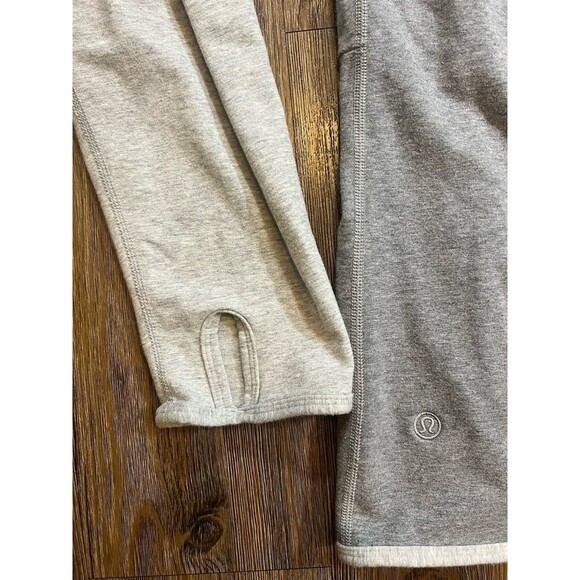 Lululemon Hoodie Mens XL Gray Full Zip Pullover Sweater Long Sleeve Outdoors - Picture 9 of 12